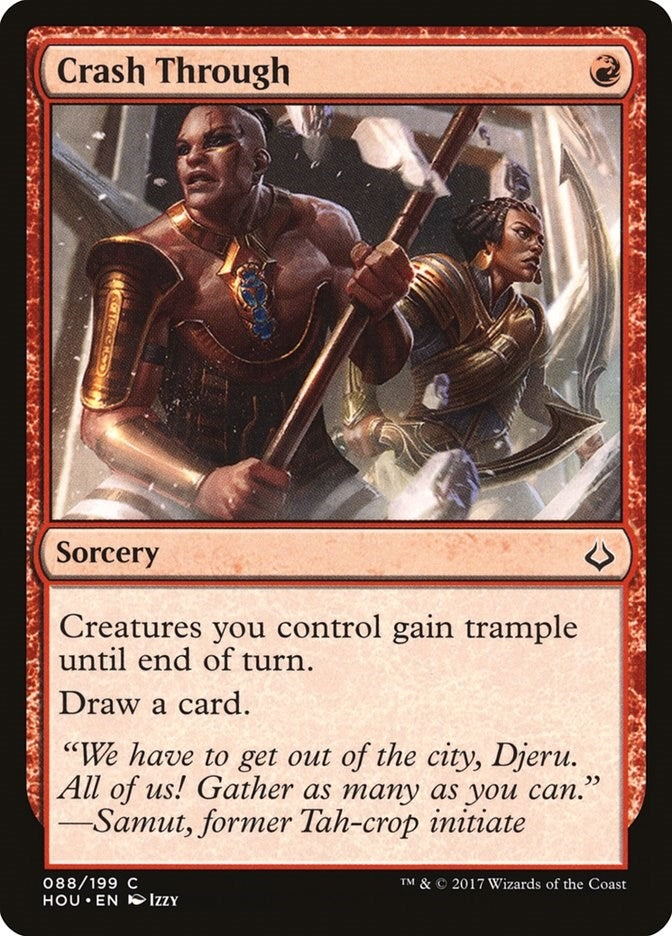 Image for Crash Through (Hour of Devastation) (88) - Magic: The Gathering