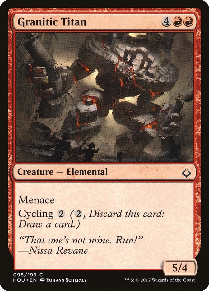 Image for Granitic Titan (Hour of Devastation) (95) - Magic: The Gathering