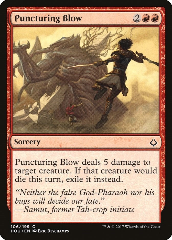 Image for Puncturing Blow (Hour of Devastation) (106) - Magic: The Gathering
