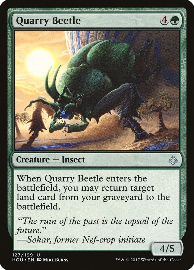 Image for Quarry Beetle (Hour of Devastation) (127) - Magic: The Gathering