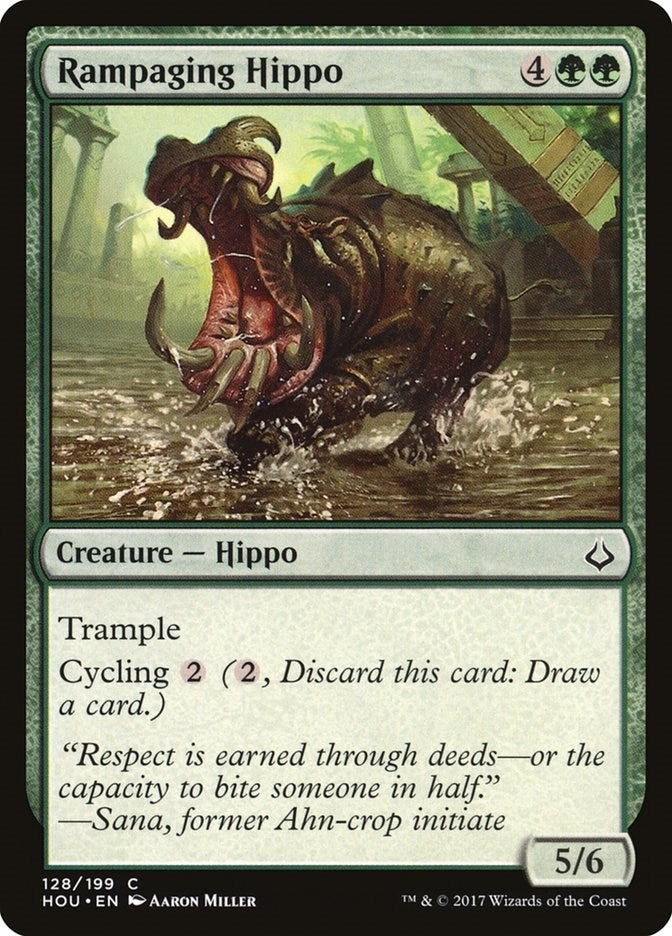 Image for Rampaging Hippo (Hour of Devastation) (128) - Magic: The Gathering