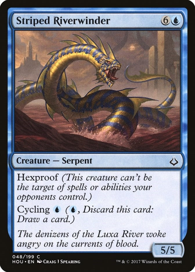 Image for Striped Riverwinder (Hour of Devastation) (48) - Magic: The Gathering