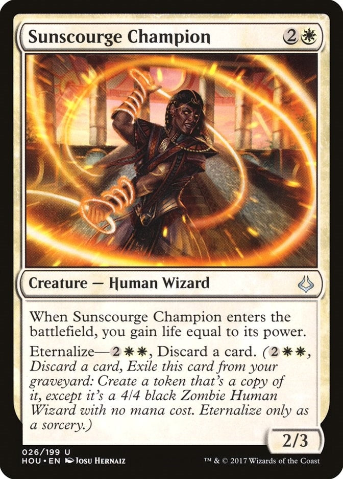 Image for Sunscourge Champion (Hour of Devastation) (26) - Magic: The Gathering
