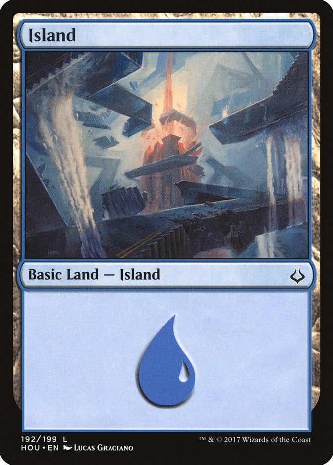 Image for Island (192) (Hour of Devastation) (192) - Magic: The Gathering