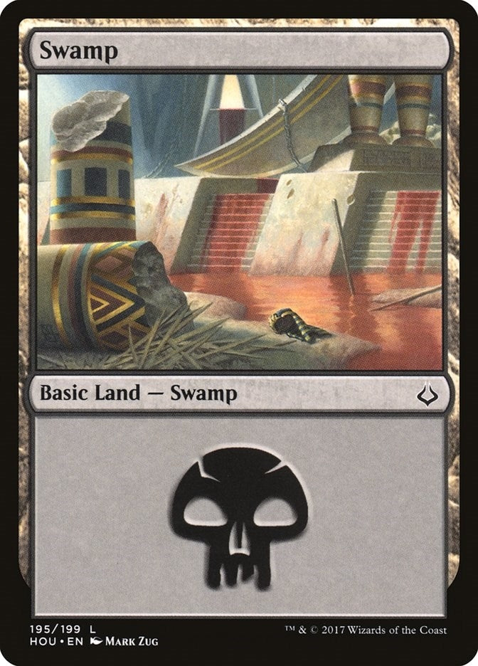 Image for Swamp (195) (Hour of Devastation) (195) - Magic: The Gathering