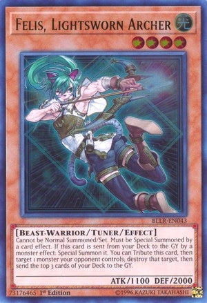 Image for Felis, Lightsworn Archer (Battles of Legend: Light's Revenge) (BLLR-EN043) - YuGiOh