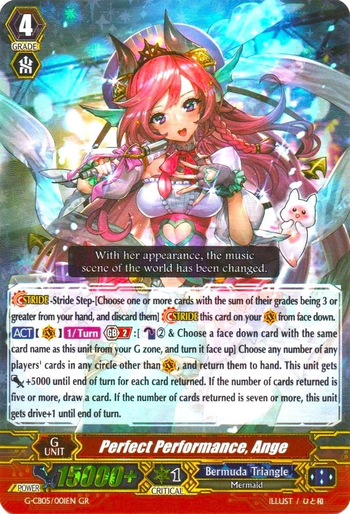 Image for Perfect Performance, Ange (G-CB05: Prismatic Divas) (G-CB05/001EN) - Cardfight Vanguard
