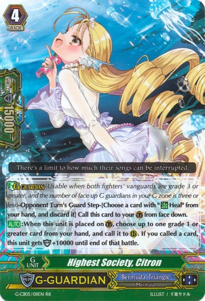 Image for Highest Society, Citron (G-CB05: Prismatic Divas) (G-CB05/011EN) - Cardfight Vanguard