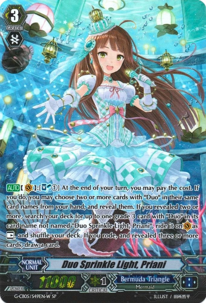 Image for Duo Sprinkle Light, Priani (White - SP) (G-CB05: Prismatic Divas) (G-CB05/S49EN W) - Cardfight Vanguard