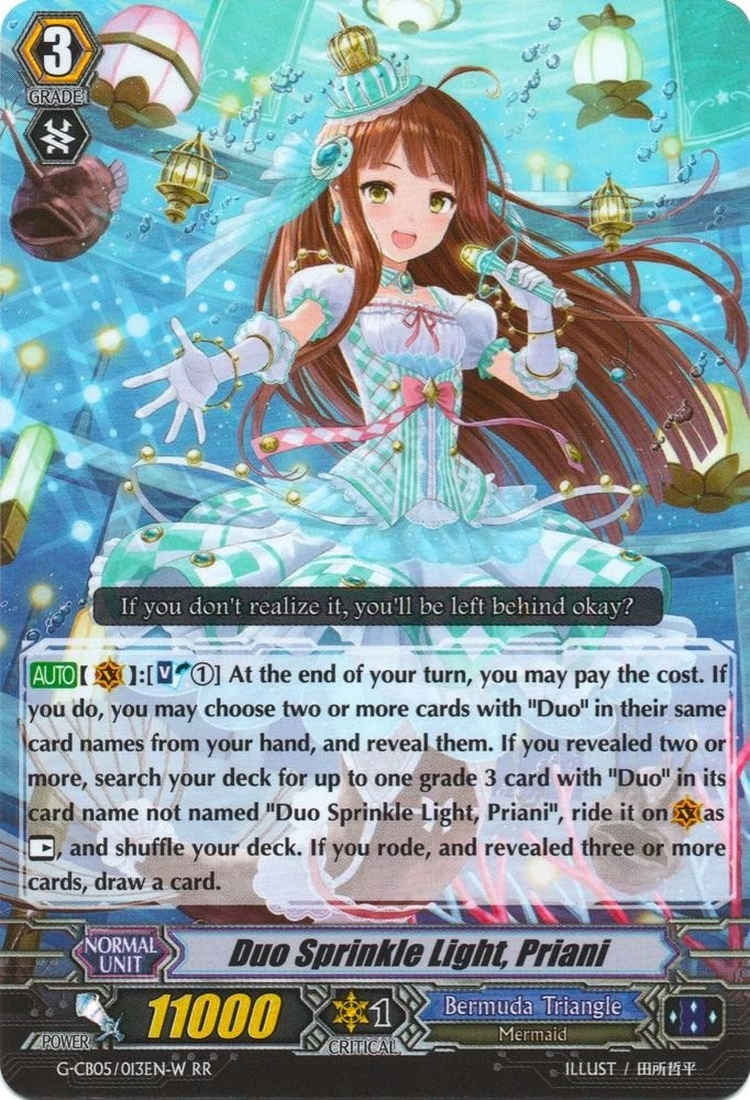 Image for Duo Sprinkle Light, Priani (White) (G-CB05: Prismatic Divas) (G-CB05/013EN W) - Cardfight Vanguard