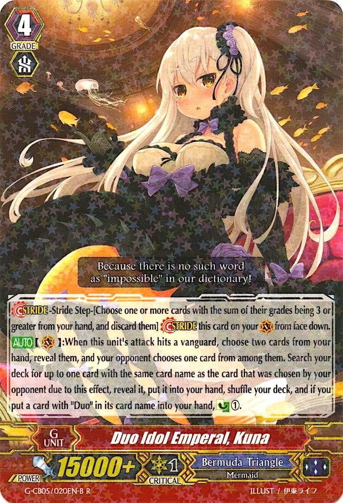 Image for Duo Idol Emperal, Kuna (Black) (G-CB05: Prismatic Divas) (G-CB05/020EN B) - Cardfight Vanguard