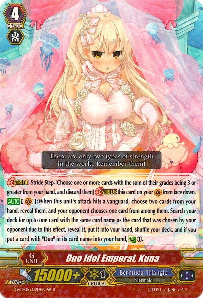 Image for Duo Idol Emperal, Kuna (White) (G-CB05: Prismatic Divas) (G-CB05/020EN W) - Cardfight Vanguard