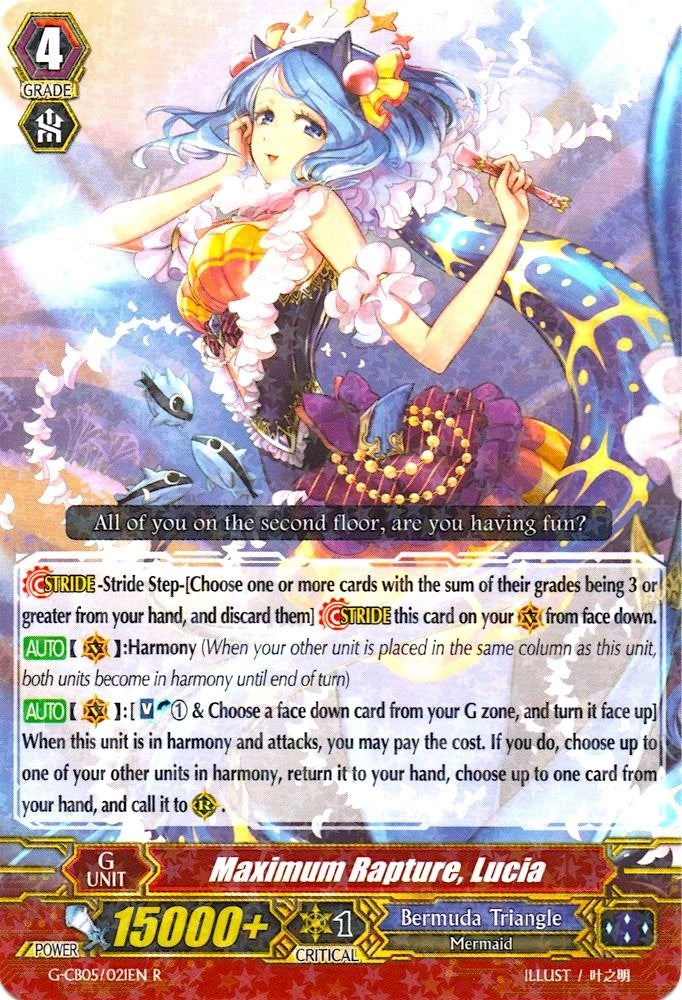 Image for Maximum Rapture, Lucia (G-CB05: Prismatic Divas) (G-CB05/021EN) - Cardfight Vanguard