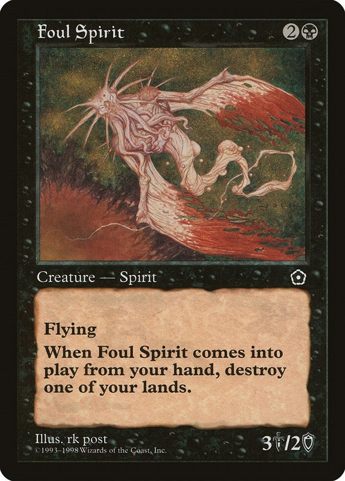 Image for Foul Spirit (Portal Second Age) - Magic: The Gathering