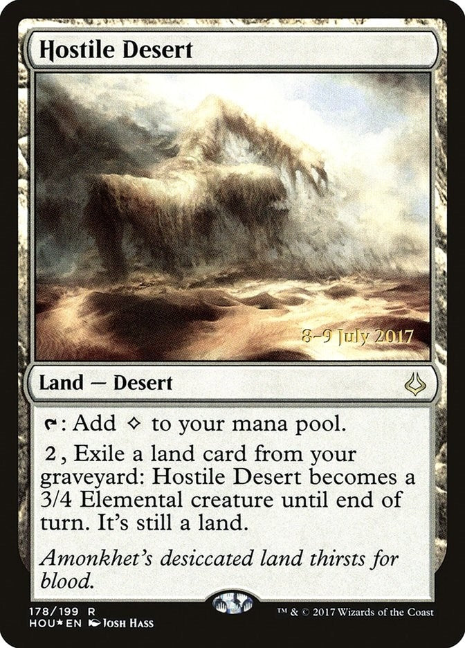 Image for Hostile Desert (Prerelease Cards) (178) - Magic: The Gathering