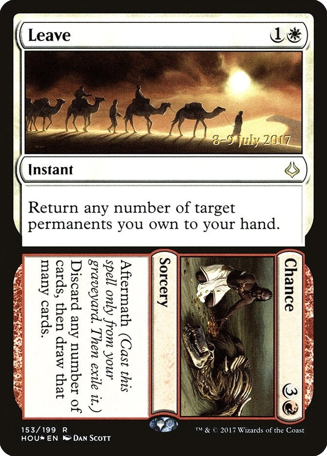 Image for Leave // Chance (Prerelease Cards) (153) - Magic: The Gathering