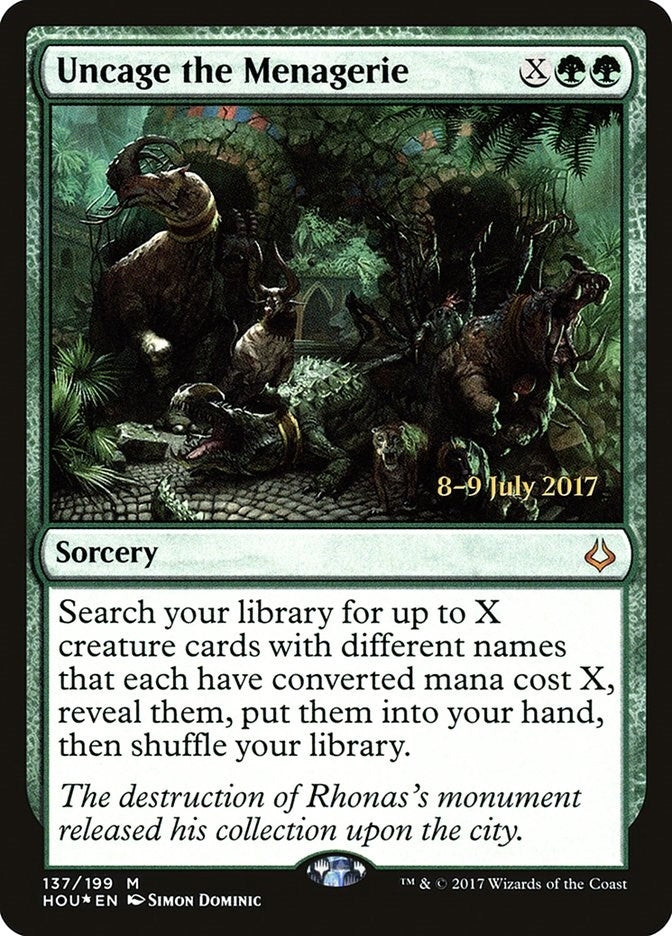Image for Uncage the Menagerie (Prerelease Cards) (137) - Magic: The Gathering