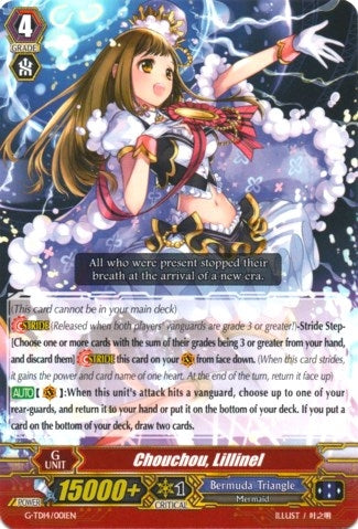 Image for Chouchou, Lillinel (G-TD14: Debut of the Divas) (G-TD14/001EN) - Cardfight Vanguard