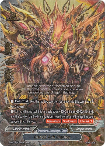 Image for CHAOS Adil Diablos (Chaos Control Crisis) (X-BT02/0008EN) - Future Card BuddyFight