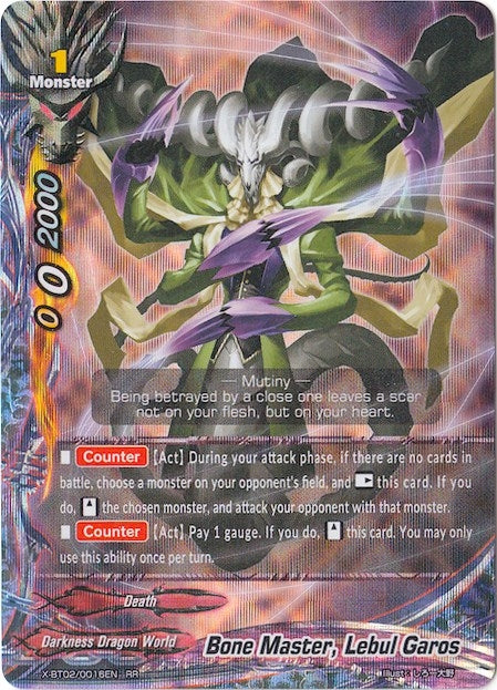 Image for Bone Master, Lebul Garos (Chaos Control Crisis) (X-BT02/0016EN) - Future Card BuddyFight