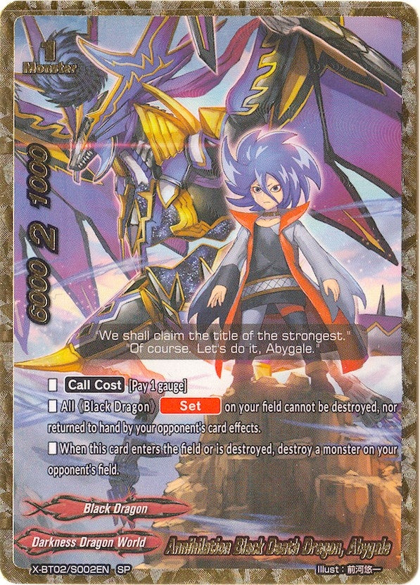Image for Annihilation Black Death Dragon, Abygale (SP) (Chaos Control Crisis) (X-BT02/S002EN) - Future Card BuddyFight