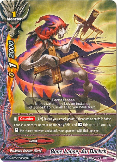 Image for Bone Labor, Au Darkth (Chaos Control Crisis) (X-BT02/0066EN) - Future Card BuddyFight