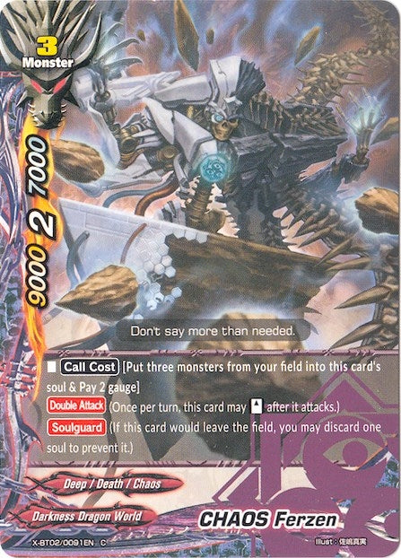 Image for CHAOS Ferzen (Chaos Control Crisis) (X-BT02/0091EN) - Future Card BuddyFight