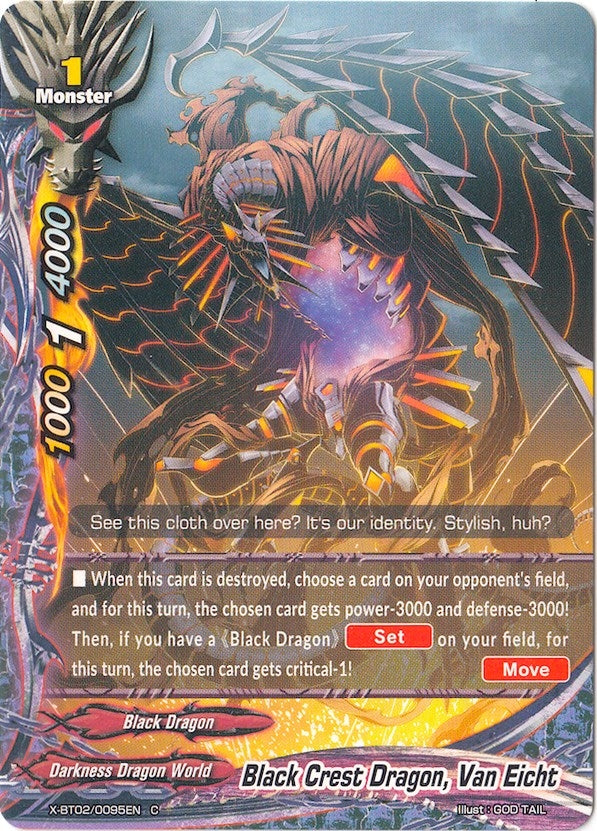 Image for Black Crest Dragon, Van Eicht (Chaos Control Crisis) (X-BT02/0095EN) - Future Card BuddyFight