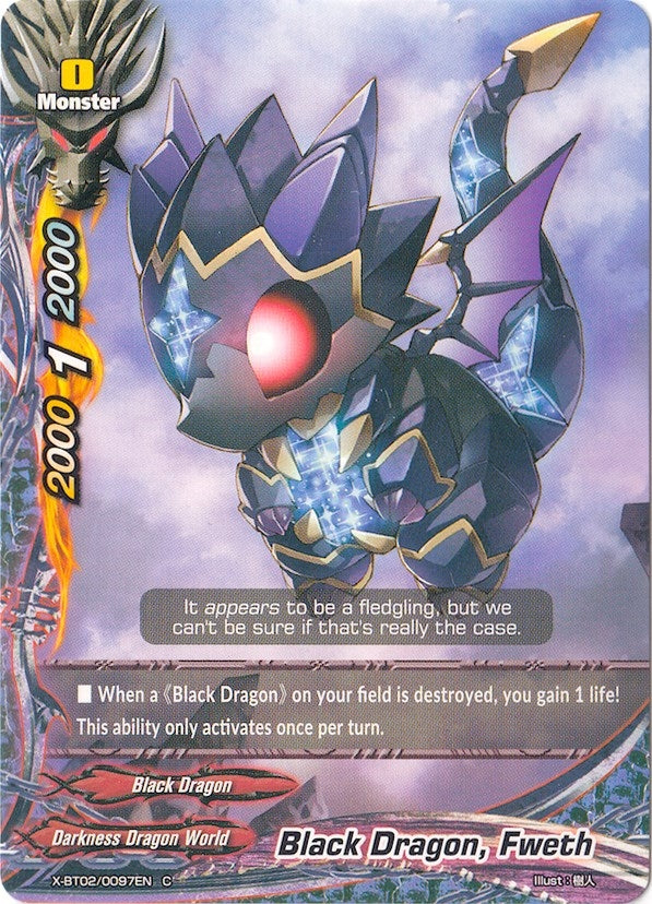 Image for Black Dragon, Fweth (Chaos Control Crisis) (X-BT02/0097EN) - Future Card BuddyFight