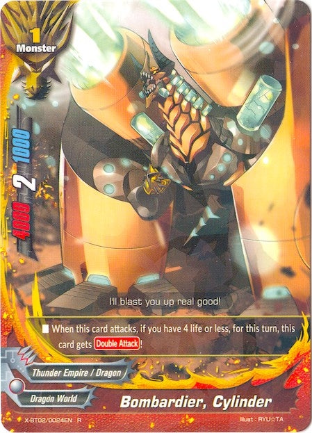 Image for Bombardier, Cylinder (Chaos Control Crisis) (X-BT02/0024EN) - Future Card BuddyFight