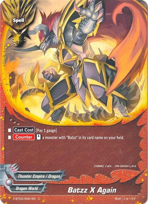 Image for Batzz X Again (Chaos Control Crisis) (X-BT02/0081EN) - Future Card BuddyFight