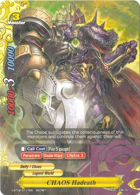 Image for CHAOS Hadeath (Chaos Control Crisis) (X-BT02/0117EN) - Future Card BuddyFight