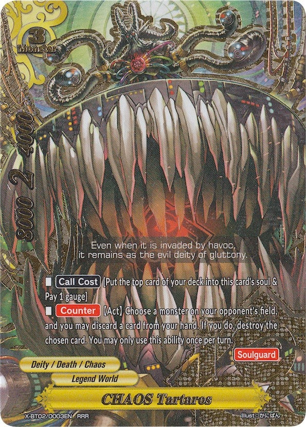 Image for CHAOS Tartaros (Chaos Control Crisis) (X-BT02/0003EN) - Future Card BuddyFight