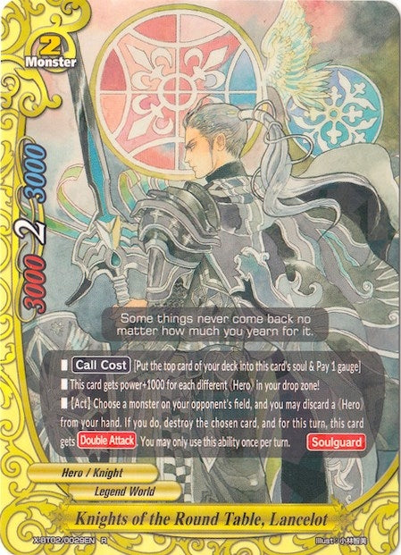 Image for Knights of the Round Table, Lancelot (Chaos Control Crisis) (X-BT02/0029EN) - Future Card BuddyFight