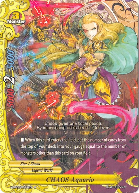 Image for CHAOS Aquario (Chaos Control Crisis) (X-BT02/0027EN) - Future Card BuddyFight