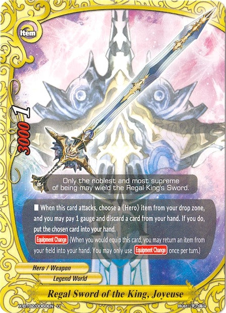 Image for Regal Sword of the King, Joyeuse (Chaos Control Crisis) (X-BT02/0060EN) - Future Card BuddyFight