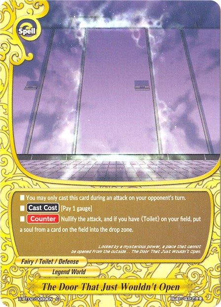 Image for The Door That Just Wouldn't Open (Chaos Control Crisis) (X-BT02/0089EN) - Future Card BuddyFight