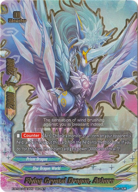 Image for Flying Crystal Dragon, Athora (Chaos Control Crisis) (X-BT02/0112EN) - Future Card BuddyFight