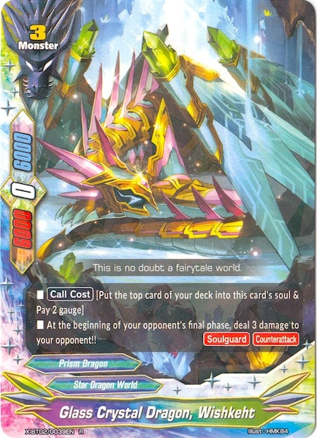 Image for Glass Crystal Dragon, Wishkeht (Chaos Control Crisis) (X-BT02/0039EN) - Future Card BuddyFight