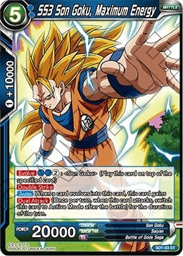 Image for SS3 Son Goku, Maximum Energy (Galactic Battle) (SD1-03) - Dragon Ball Super: Masters