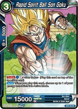 Image for Rapid Spirit Ball Son Goku (Galactic Battle) (SD1-04) - Dragon Ball Super: Masters