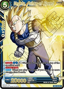 Image for Vegeta, Prince of Speed (Foil) (Galactic Battle) (SD1-05) - Dragon Ball Super: Masters