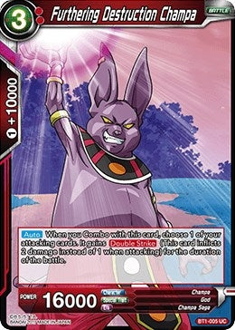 Image for Furthering Destruction Champa (Galactic Battle) (BT1-005) - Dragon Ball Super: Masters