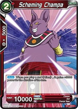 Image for Scheming Champa (Galactic Battle) (BT1-006) - Dragon Ball Super: Masters