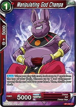 Image for Manipulating God Champa (Galactic Battle) (BT1-007) - Dragon Ball Super: Masters