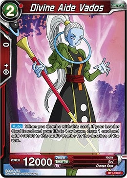 Image for Divine Aide Vados (Galactic Battle) (BT1-010) - Dragon Ball Super: Masters