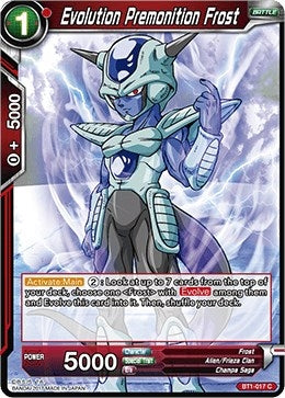 Image for Evolution Premonition Frost (Galactic Battle) (BT1-017) - Dragon Ball Super: Masters