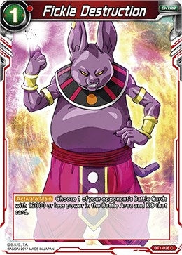 Image for Fickle Destruction (Galactic Battle) (BT1-026) - Dragon Ball Super: Masters