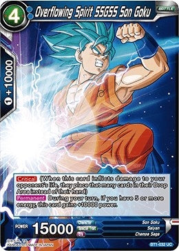 Image for Overflowing Spirit SSGSS Son Goku (Galactic Battle) (BT1-032) - Dragon Ball Super: Masters