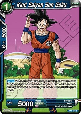 Image for Kind Saiyan Son Goku (Galactic Battle) (BT1-033) - Dragon Ball Super: Masters